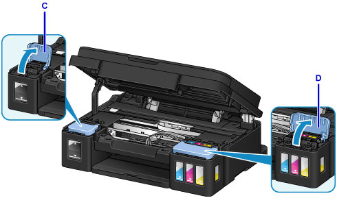 replace cartridges that are running low on ink or have dried out.