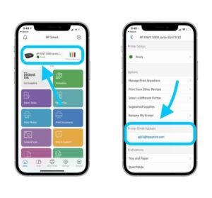 how to connect iPhone to printer: Printer's email