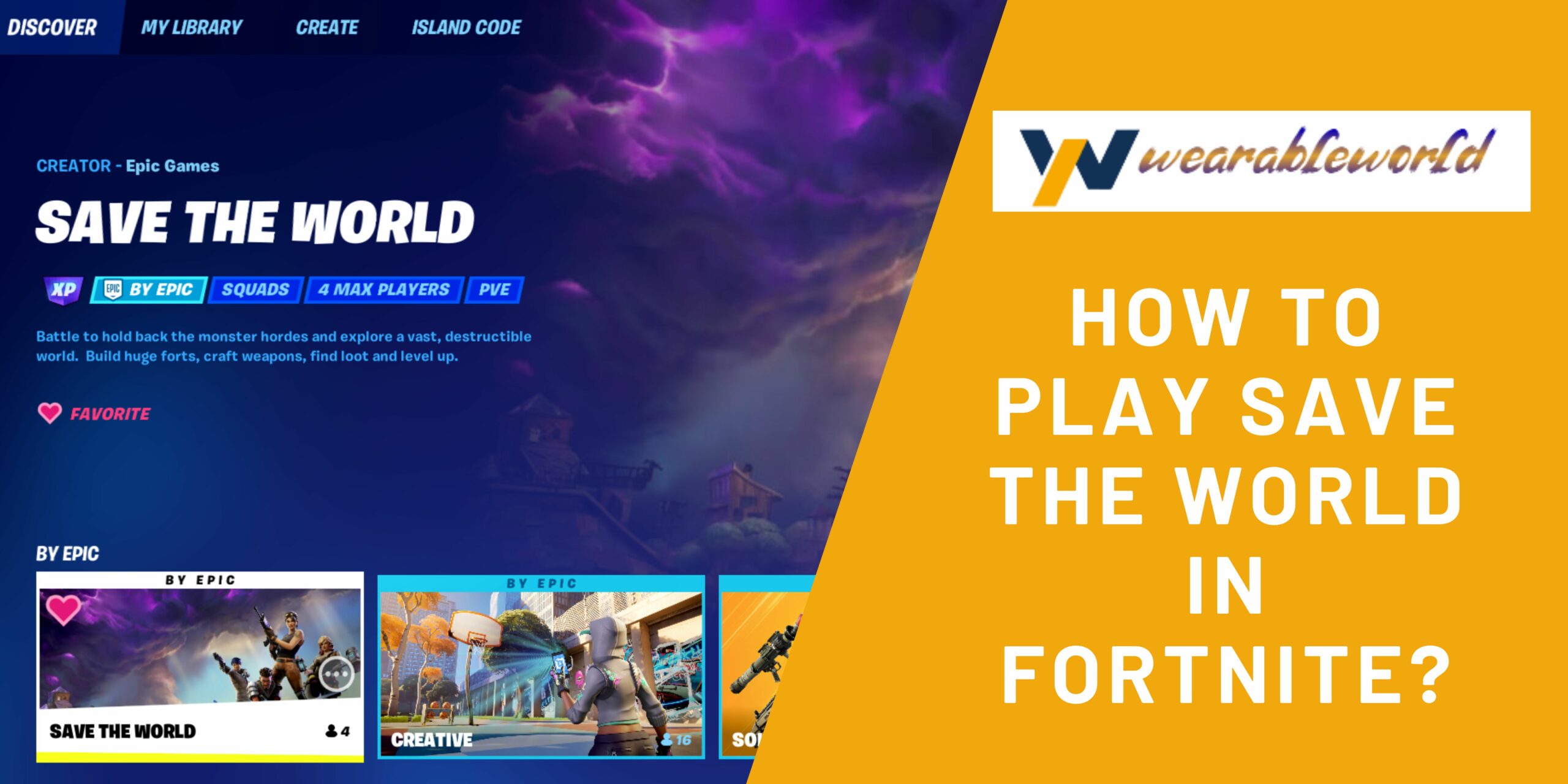 How to Play Save the World in Fortnite