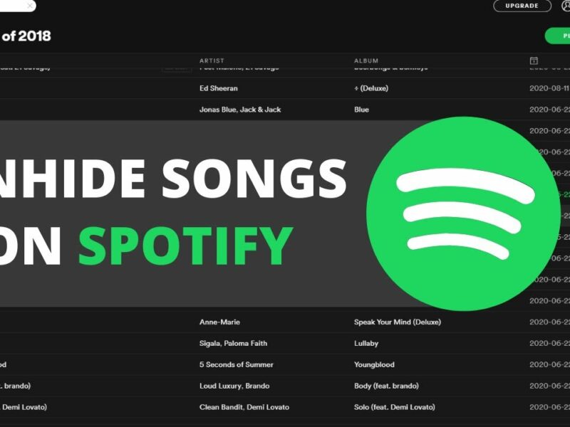 How to Unhide a Song on Spotify (Android, iOS and Desktop)
