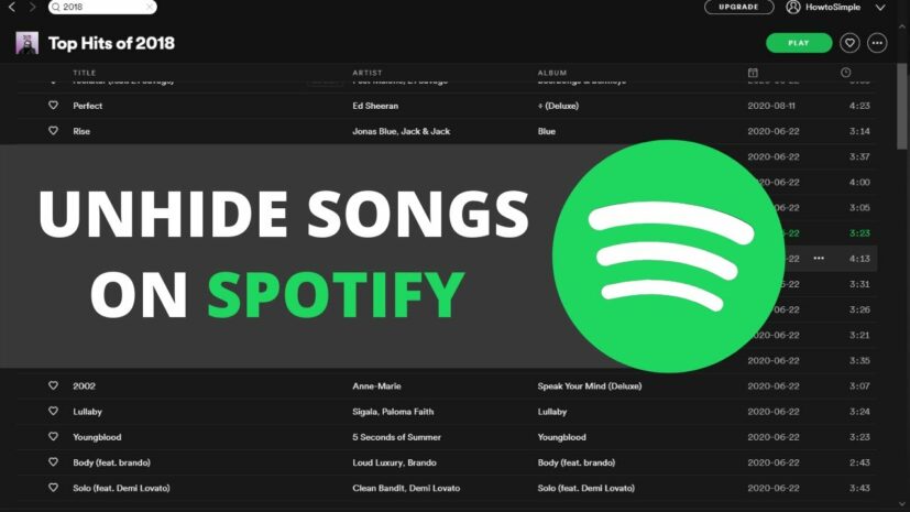 How to Unhide a Song on Spotify (Android, iOS and Desktop)