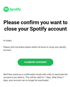 Delete Your Spotify Account?