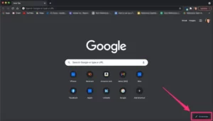 Change your chrome background