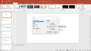 Changing the slide size in PowerPoint