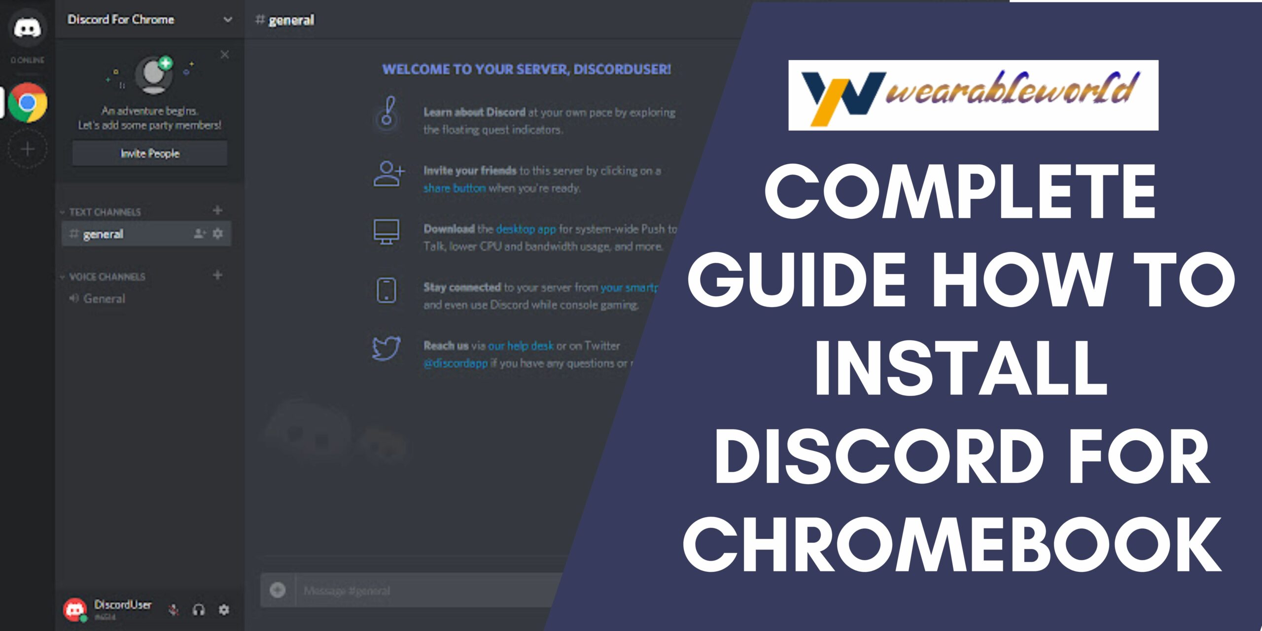 Complete Guide how to install Discord for Chromebook