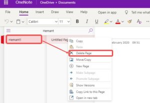 Delete A Notebook In OneNote Online