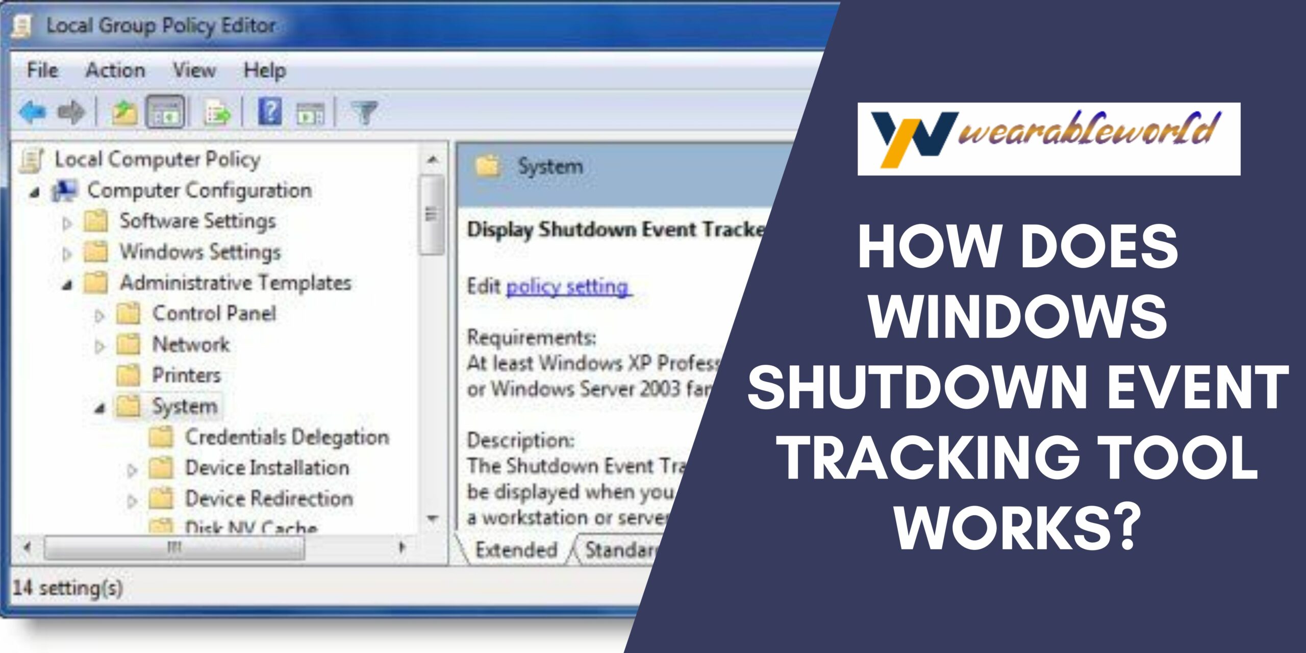 How Does Windows Shutdown Event Tracking Tool Works?