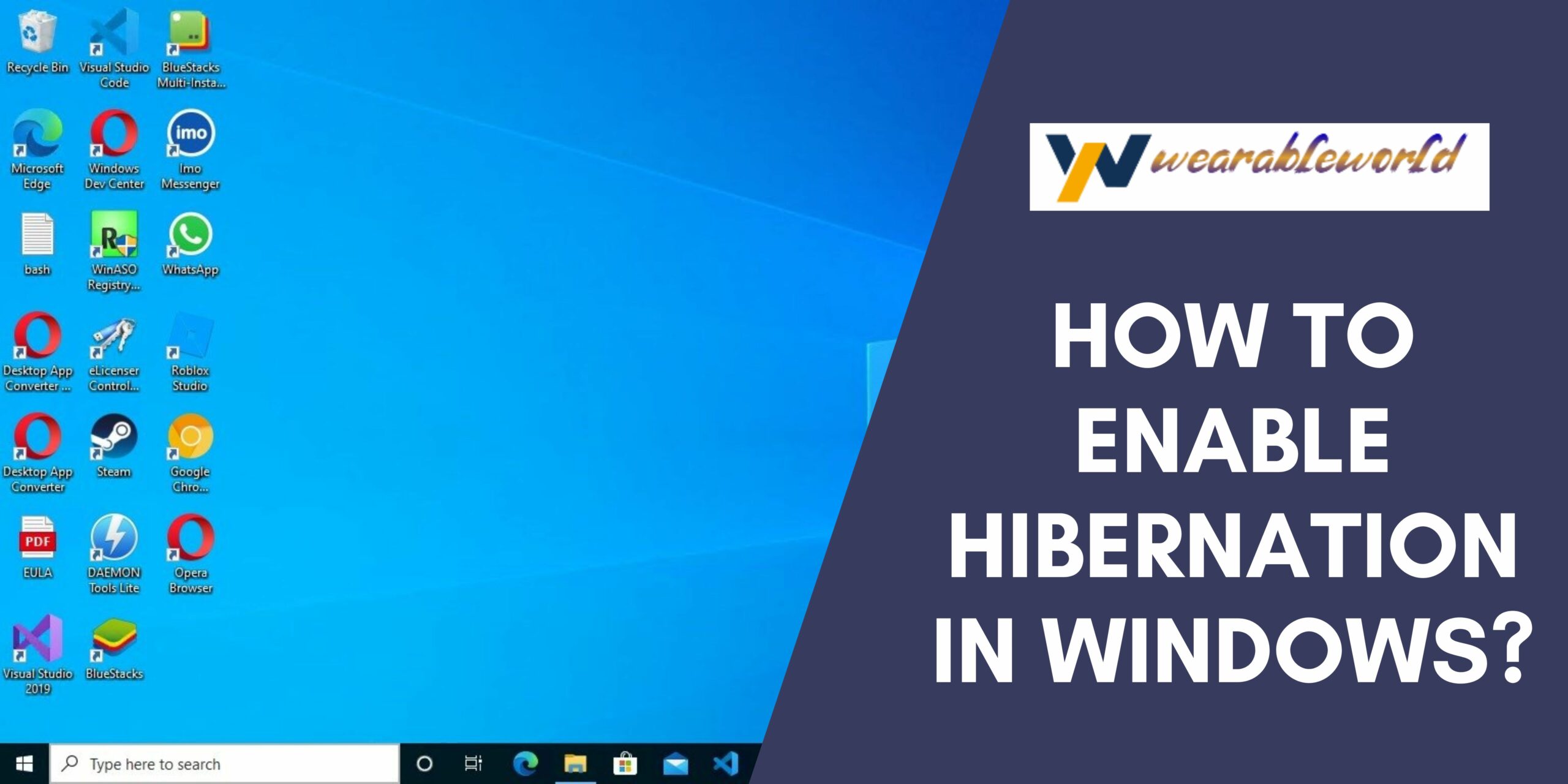 Enable Hibernation In Windows