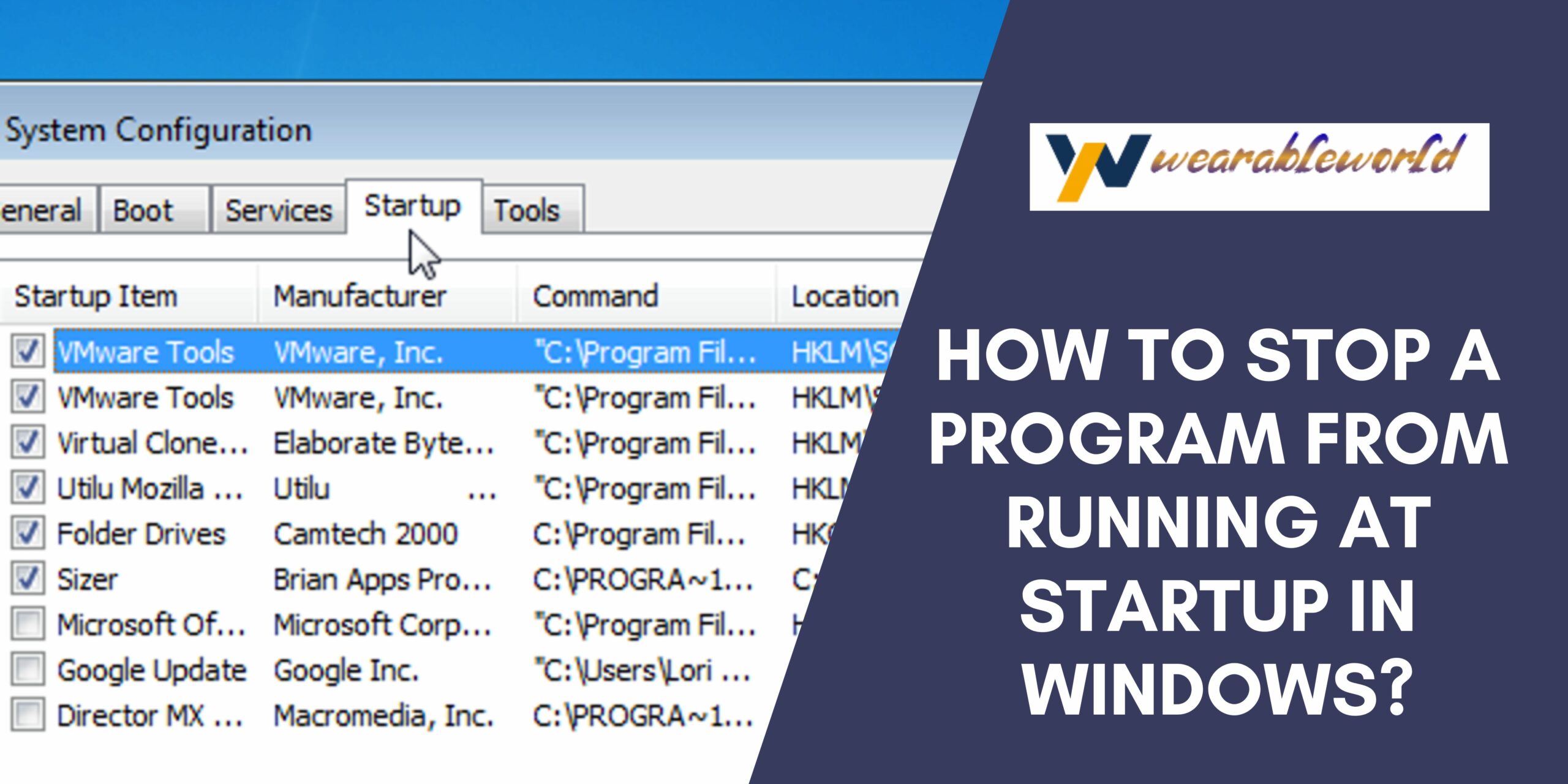 How To Stop A Program From Running At Startup In Windows