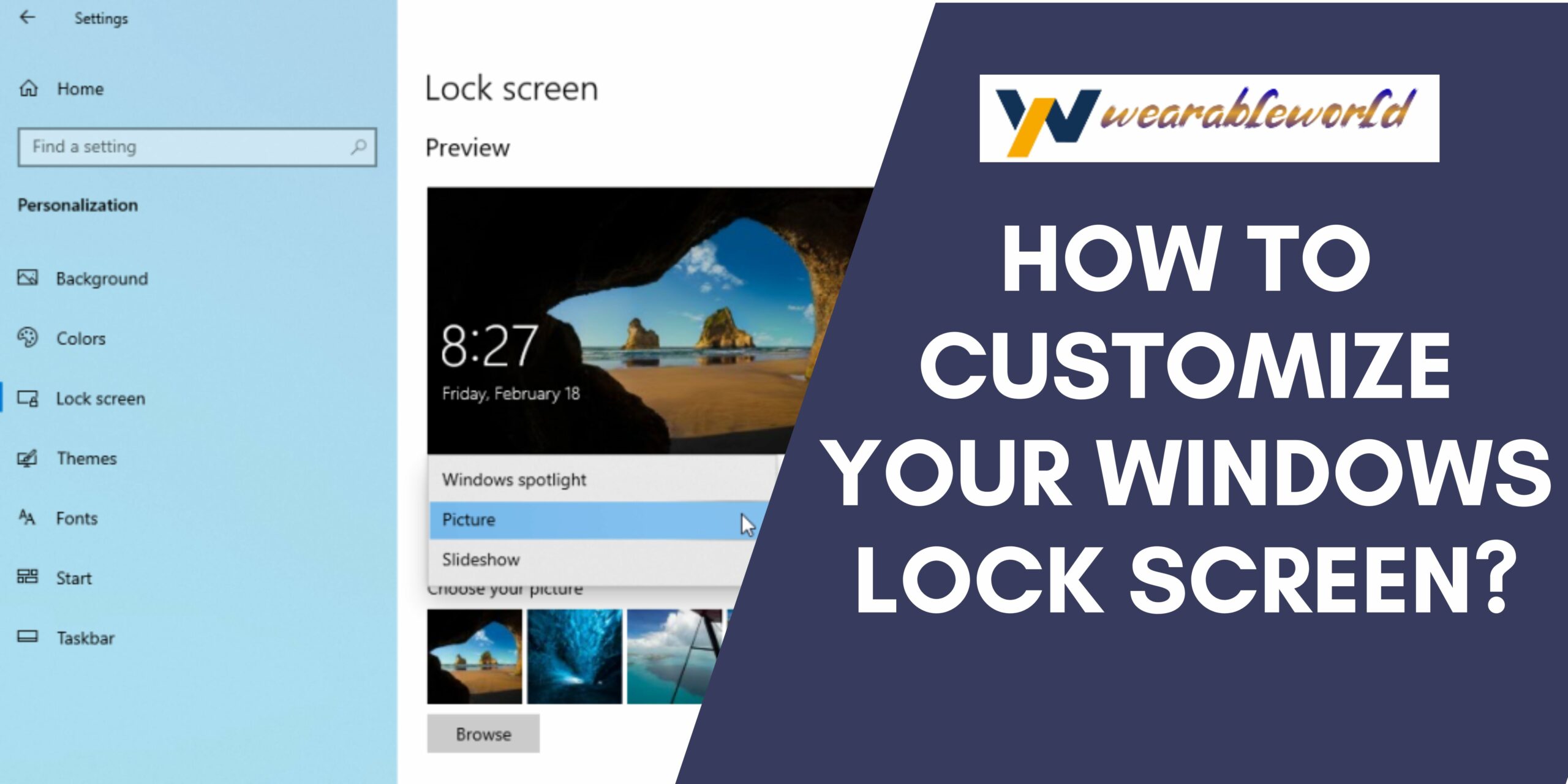 Customize Your Windows Lock Screen