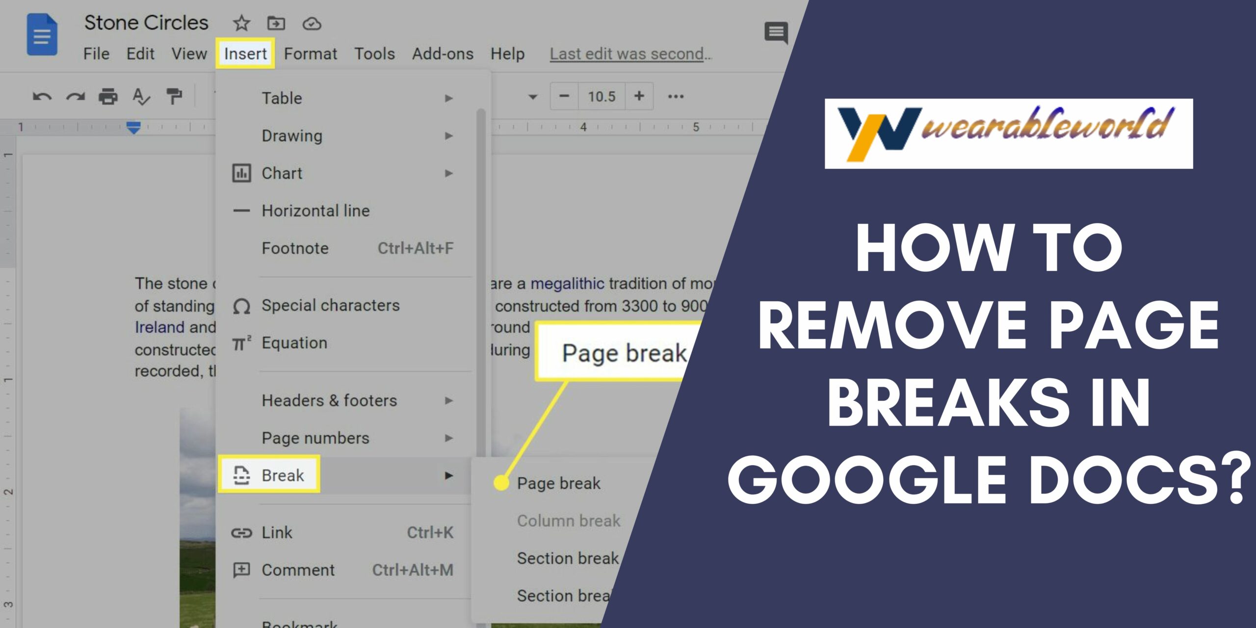 Remove Page Breaks In Google Docs