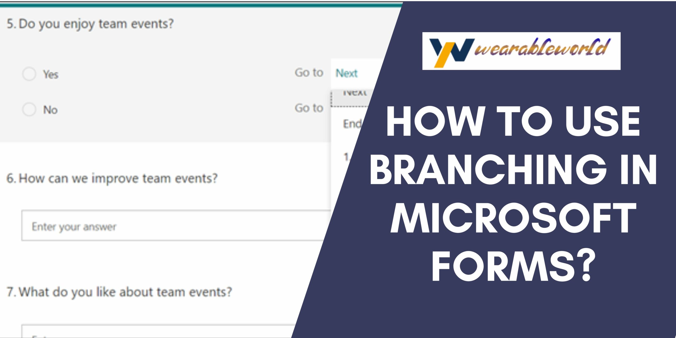 Use Branching in Microsoft Forms