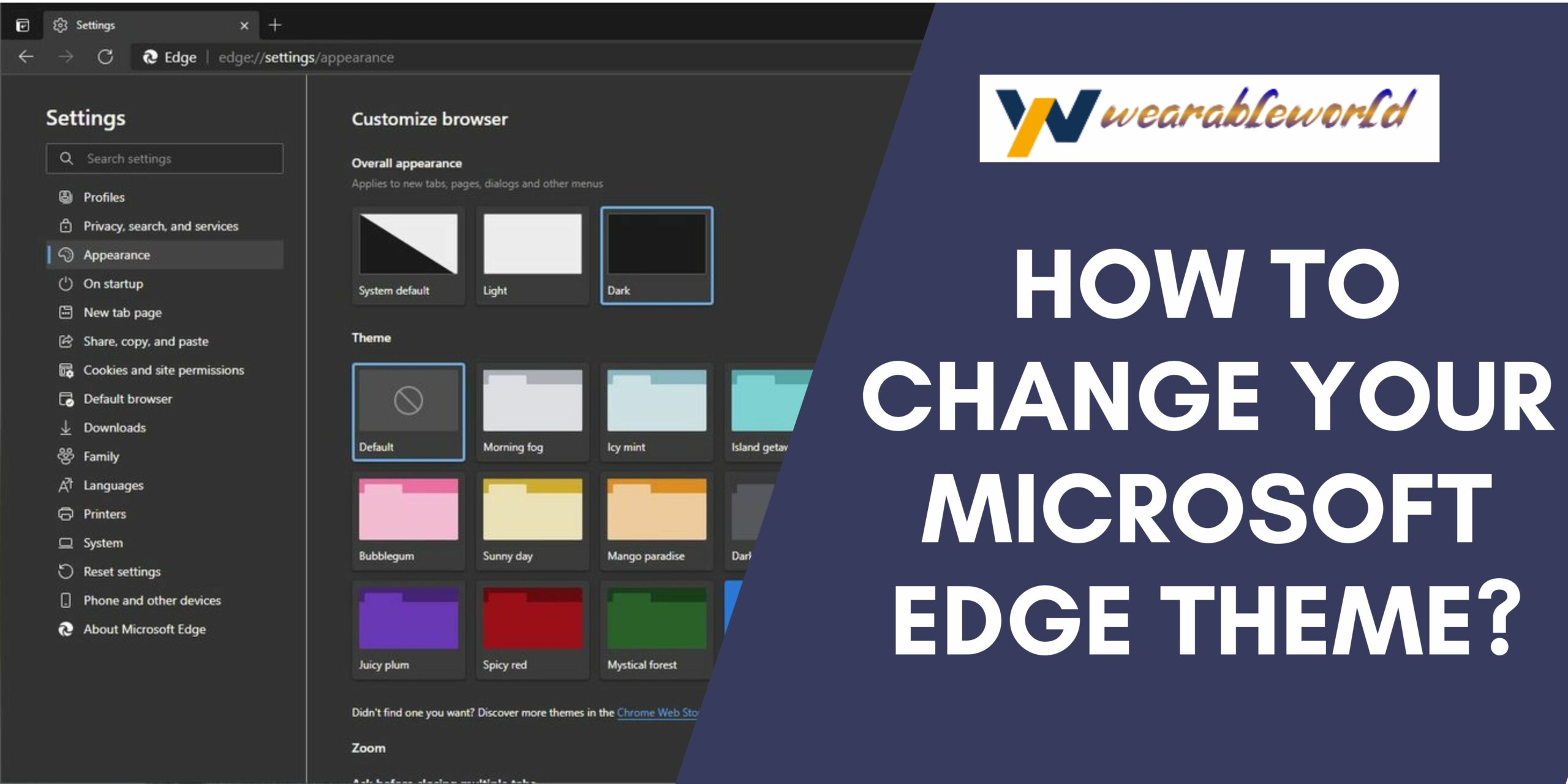 Change your Microsoft Edge theme