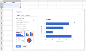 How to make graph in Google Spreadsheets