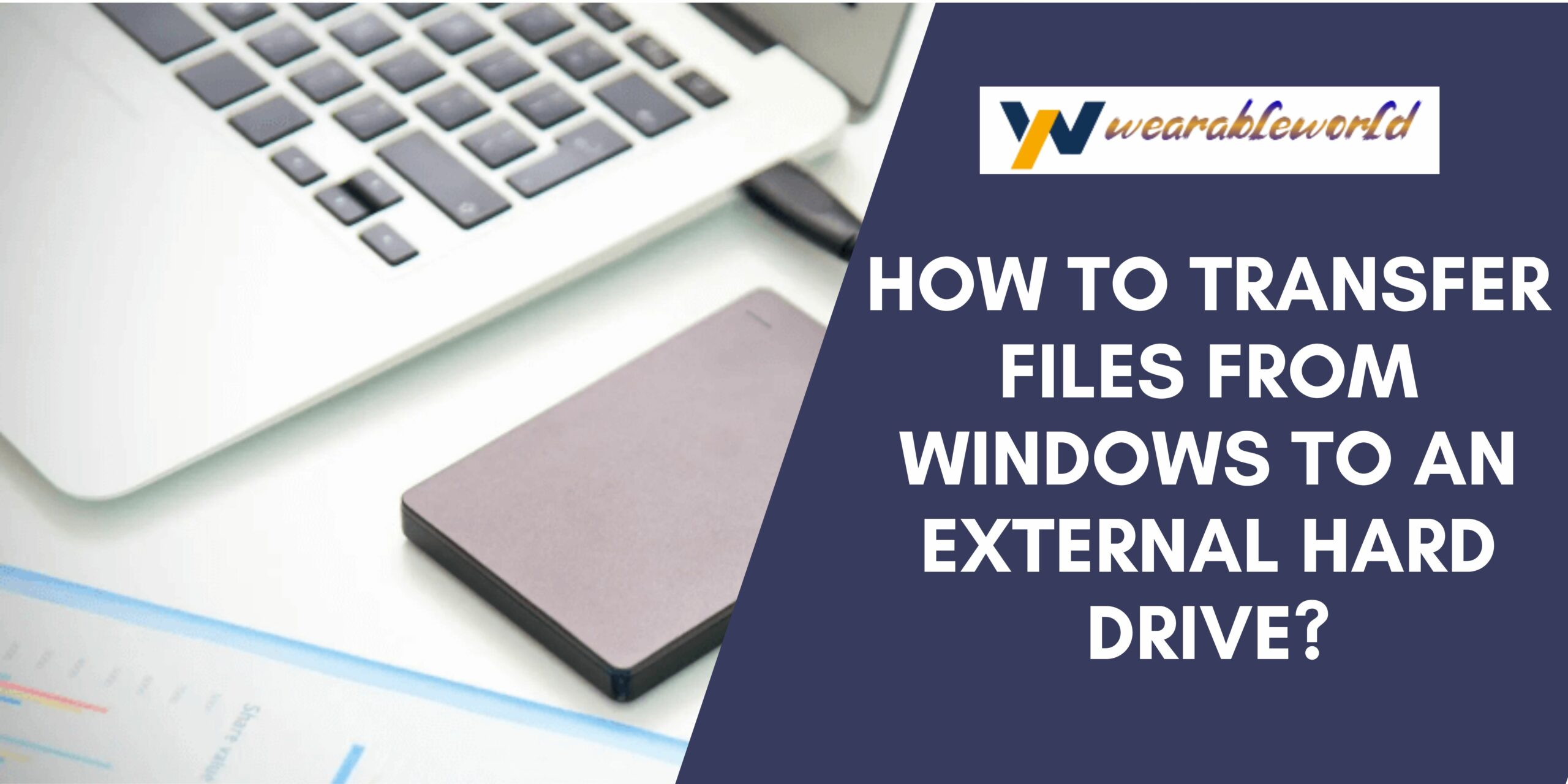 Transfer files from Windows to an external hard drive