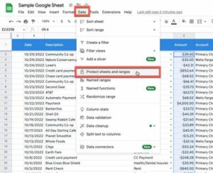 Locking Cells In Google Sheets