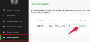 Recover A Spotify Playlist