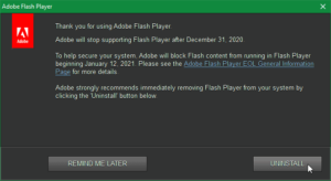 Remove Adobe Flash From Your Computer