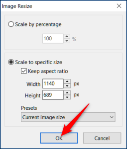 Resized Images in Windows