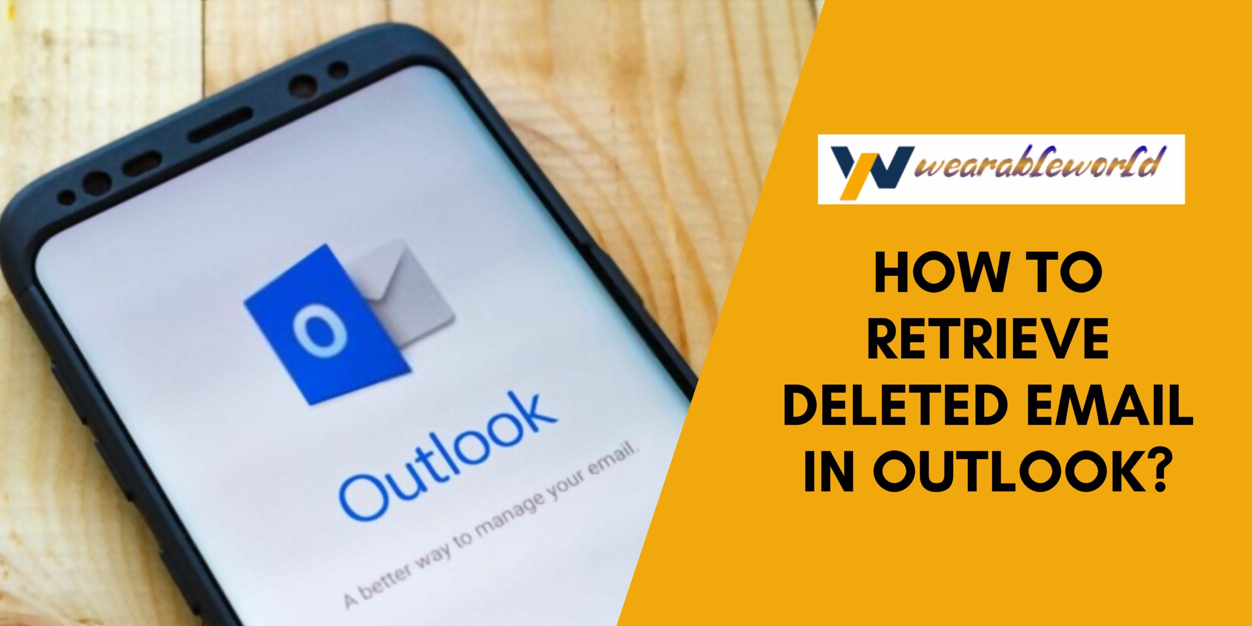Retrieve deleted email in outlook