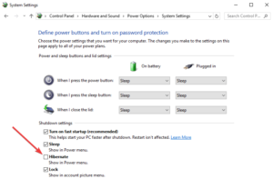 Where Is The Hibernate Option In Windows